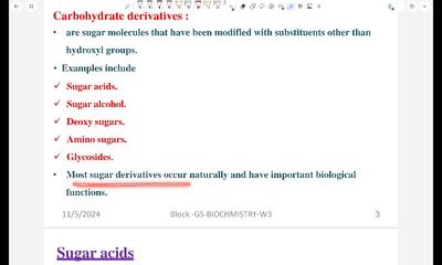 CHO chemistry 1