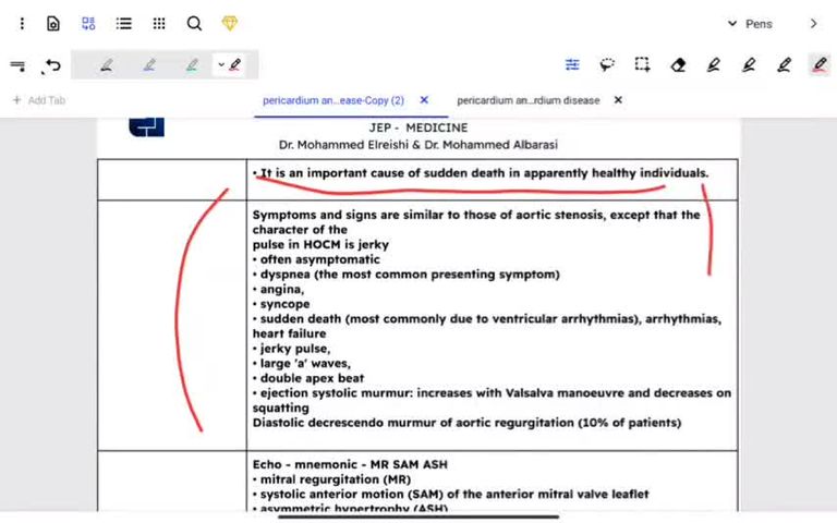 HOCM and dilated cardiac myopathy