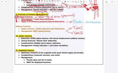 fracture of radius and ulna and scaphoid