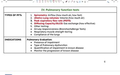 Investigation of Respiratory diseases - part 2