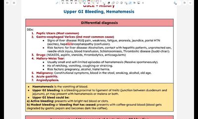 Upper GI bleeding