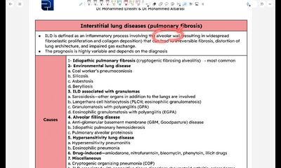 Interstitial lung disease