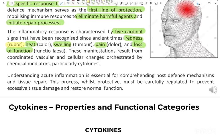 Acute inflammatory cytokines - part 1