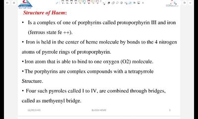 Heme synthesis