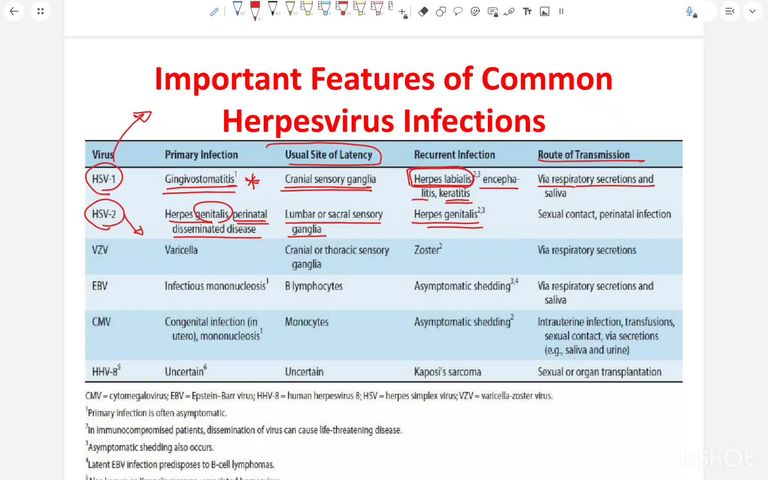 Human Herpes viral infections - part 1