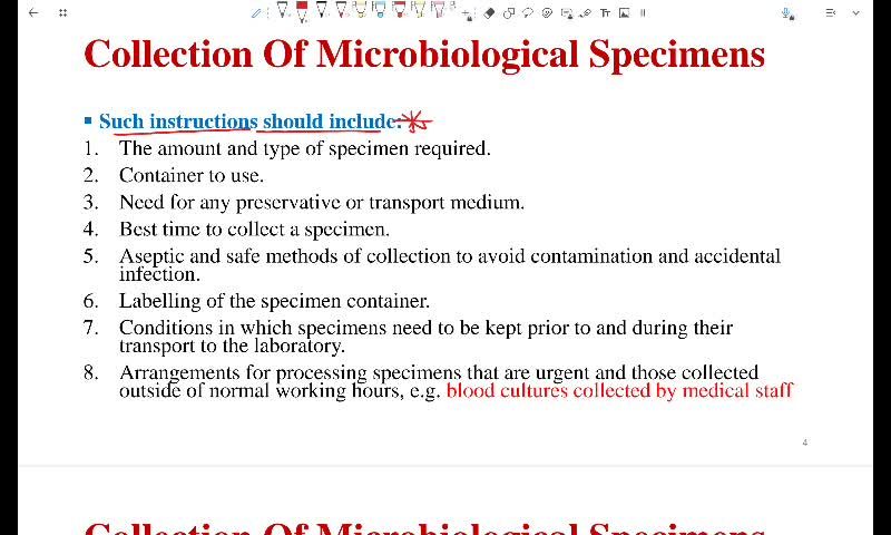 W4 - Specimen collection and staining