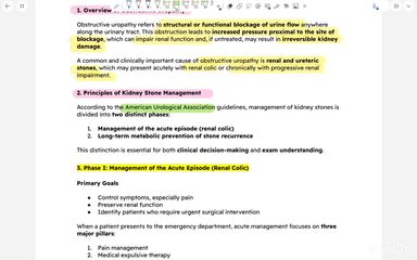 treatment of Obstructive uropathy