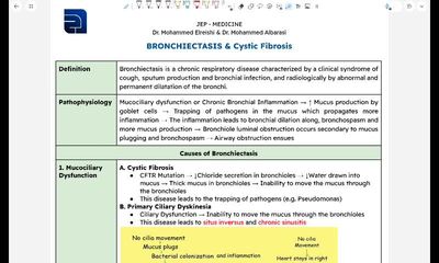 Bronchiectasis and cystic fibrosis