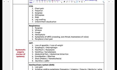 General history taking part 2