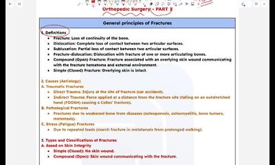 general principles of fractures part 1