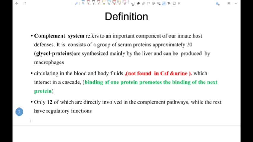 Complement system